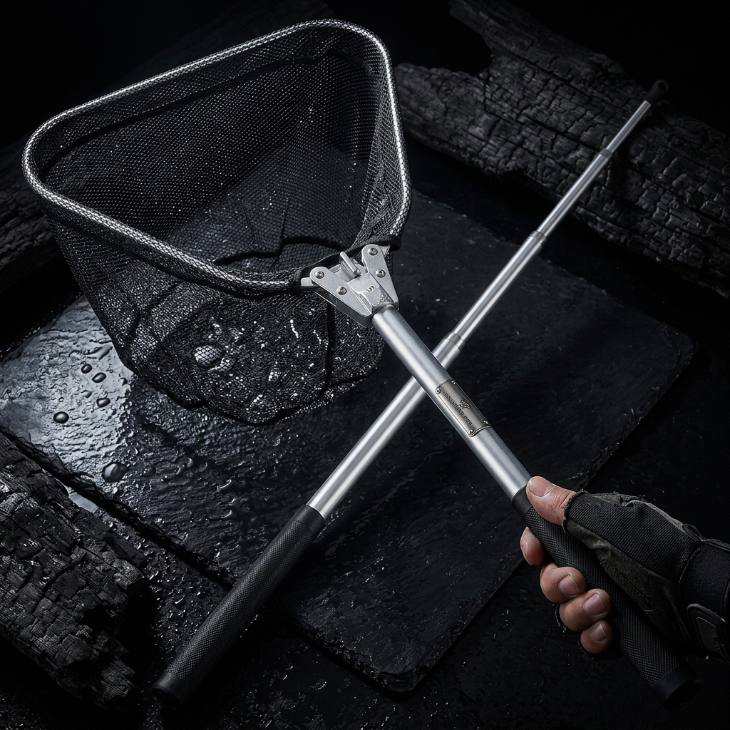 The Release — Collapsible Rubber Mesh Landing Net