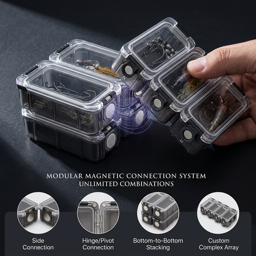 The Grid — Modular Magnetic Tackle Tray System -- 3 Pieces